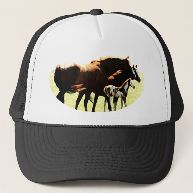 Gorra De Camionero Caballos y Fotografía (Anverso)