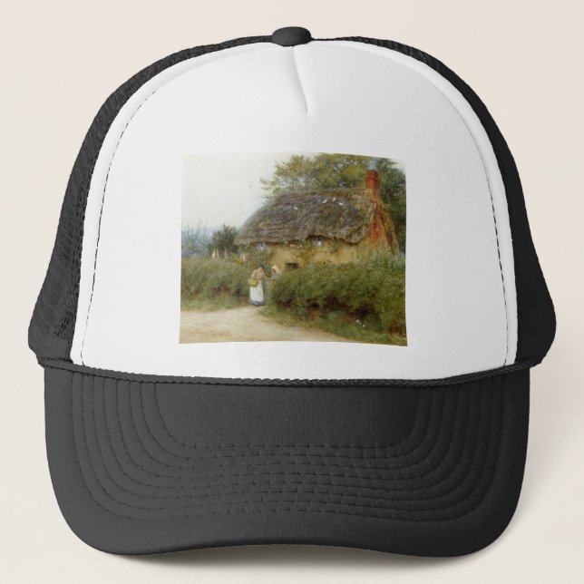 Gorra De Camionero Cabaña con los girasoles (Anverso)
