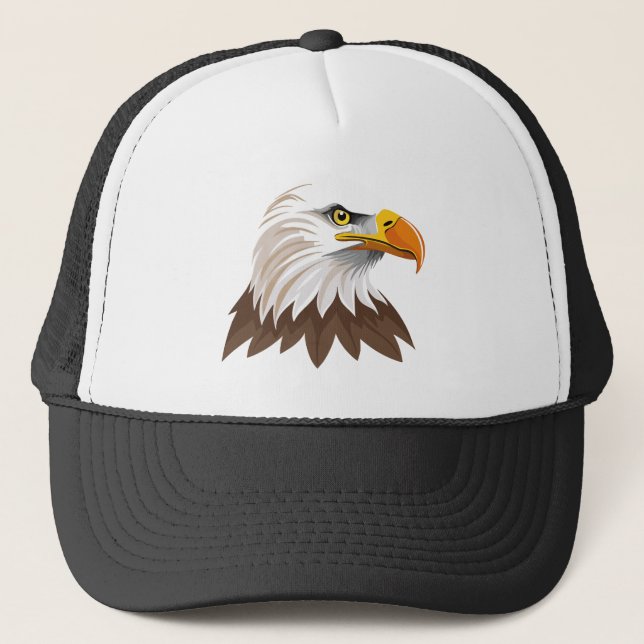 Gorra De Camionero Cabeza de águila calva (Anverso)