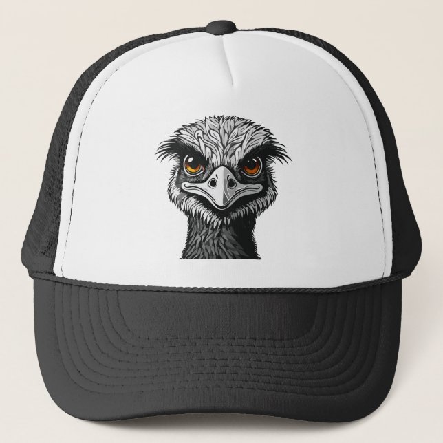 Gorra De Camionero Cabeza de ave Emú (Anverso)