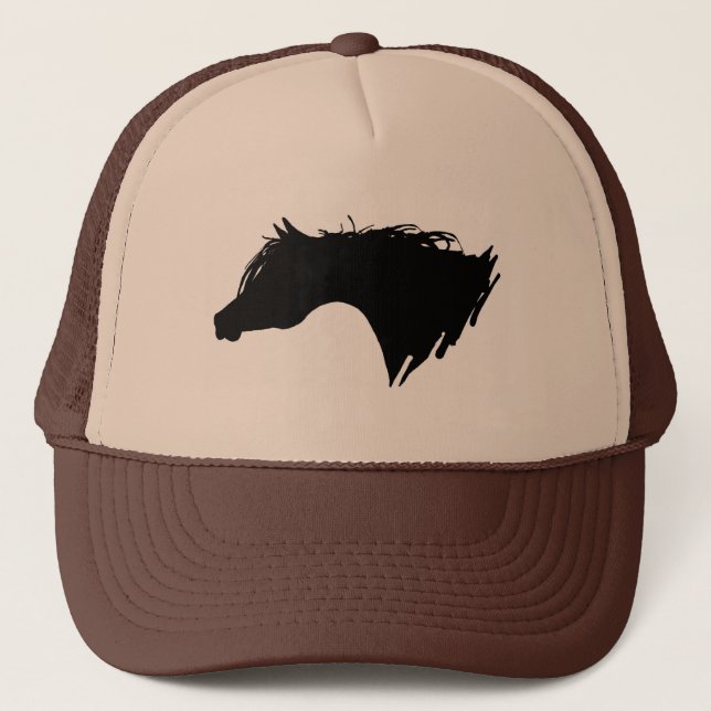 Gorra De Camionero Cabeza de caballo árabe (Anverso)
