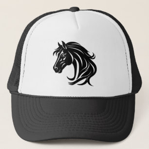 Gorra De Camionero Cabeza de caballo negro magnífico