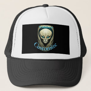 Gorra De Camionero Cabeza de cráneo de Alien Thunder_Cove