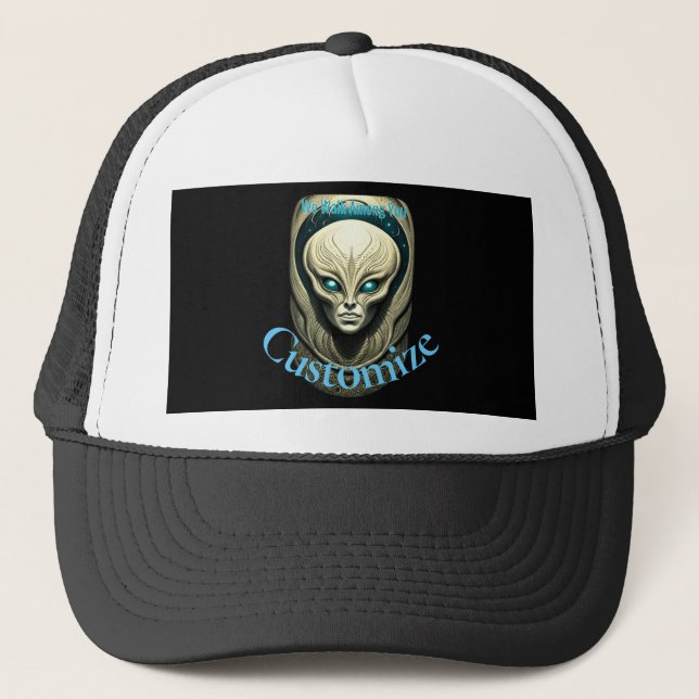 Gorra De Camionero Cabeza de cráneo de Alien Thunder_Cove (Anverso)