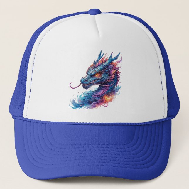 Gorra De Camionero Cabeza de Dragón con Ojos Fieros (Anverso)