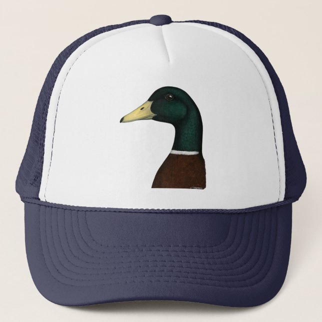 Gorra De Camionero Cabeza de Drake del pato silvestre (Anverso)