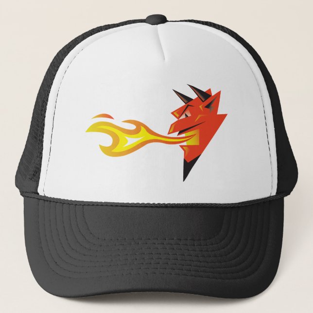 Gorra De Camionero Cabeza de Fiery Devil (Anverso)