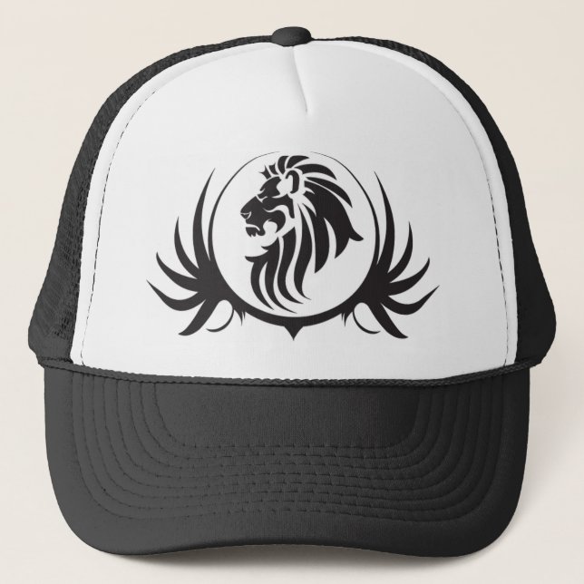 Gorra De Camionero Cabeza de leones negros (Anverso)