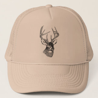 Gorra De Camionero Cabeza de los ciervos de WhiteTailed