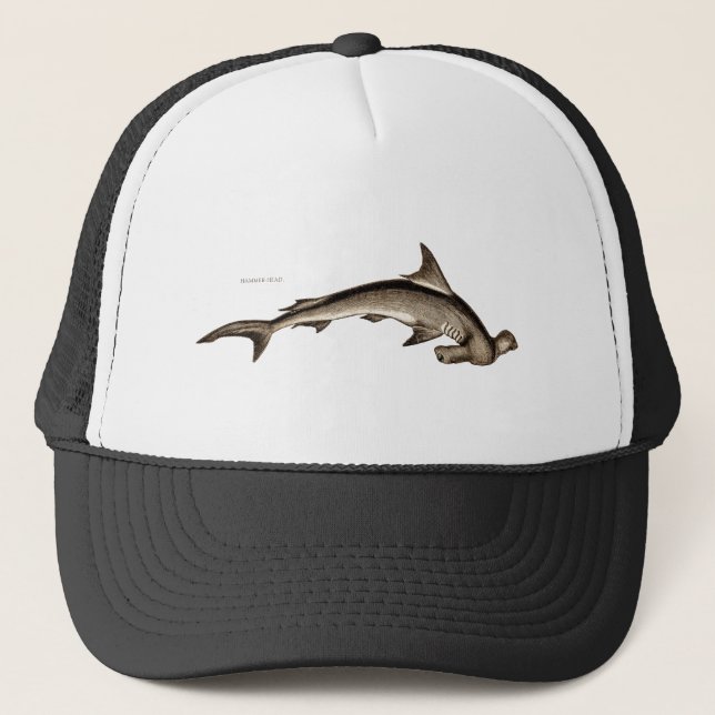 Gorra De Camionero Cabeza de martillo del tiburón de Hammerhead de (Anverso)
