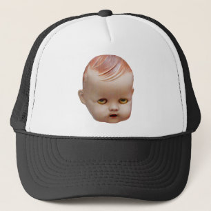 Gorra De Camionero Cabeza de muñeca espeluznante