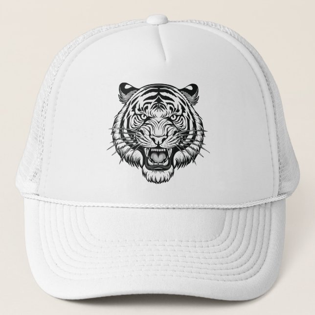 Gorra De Camionero cabeza de tigre (Anverso)