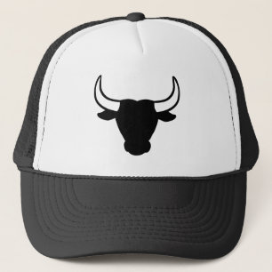 Gorra De Camionero Cabeza negra del toro