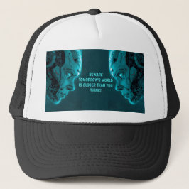 GORRA DE CAMIONERO CABEZA ROBÓTICA CIBORG