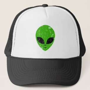 Gorra De Camionero cabeza verde extraterrestre de ciencia ficción ext
