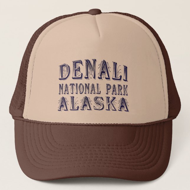 Gorra De Camionero Cabo de béisbol del Parque Nacional Alaska Denali (Anverso)