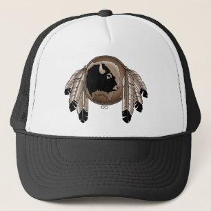Gorra De Camionero Cabo de vida silvestre de la primera nación de Met