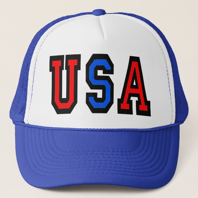 Gorra De Camionero Cabo Patriótico de Béisbol de los Estados Unidos (Anverso)