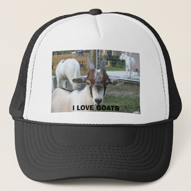 Gorra De Camionero cabra, AMO CABRAS (Anverso)
