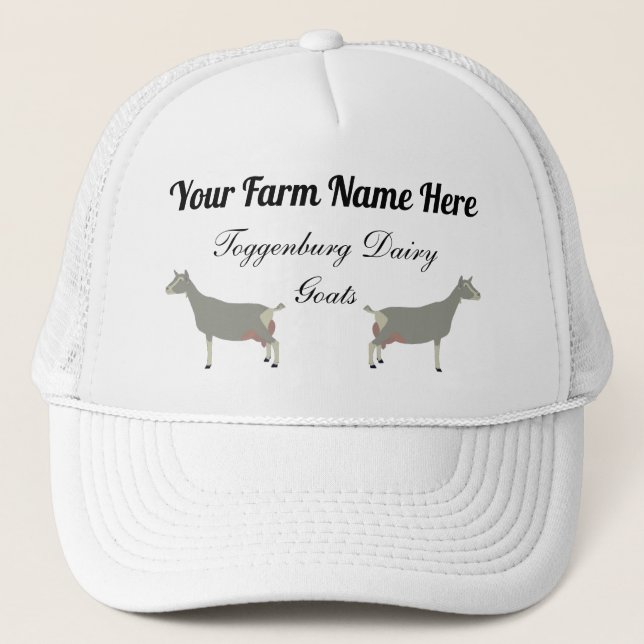 Gorra De Camionero Cabras lecheras de Togo personalizadas (Anverso)