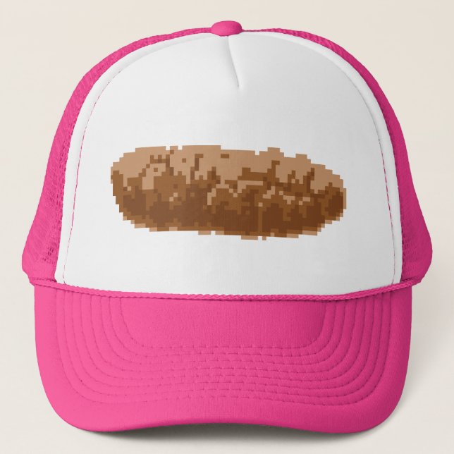 Gorra De Camionero Caca de píxeles de 8 bits (Anverso)