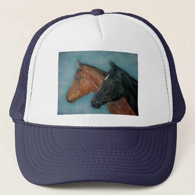 Gorra De Camionero cacahuetes de castaño de cacahuete negro (Anverso)