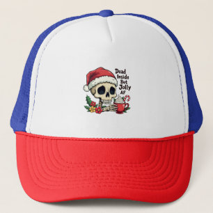 Gorra De Camionero Cacao Caliente Muerto por Dentro pero Alegre AF Ca
