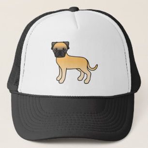 Gorra De Camionero Cachorro de dibujos animados Bullmastiff cervato l