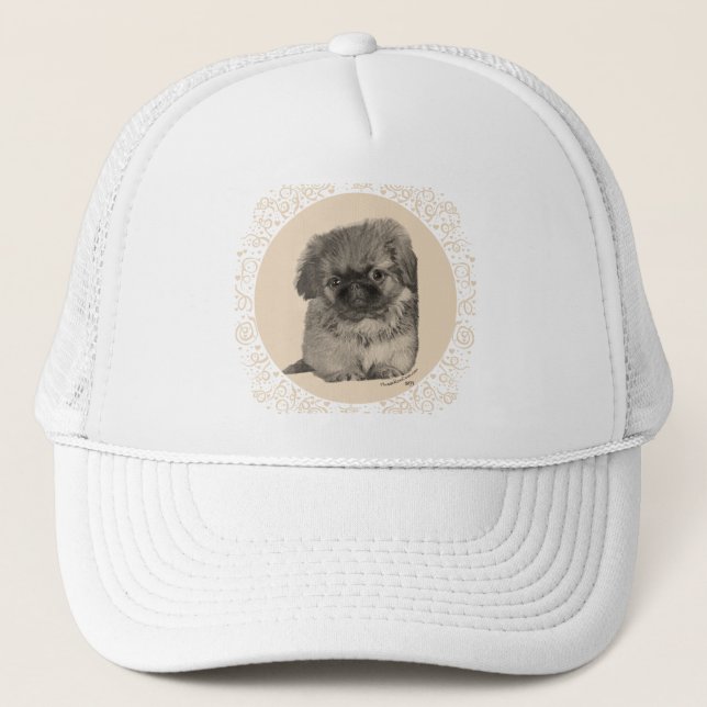 Gorra De Camionero Cachorro de Pekín (Anverso)