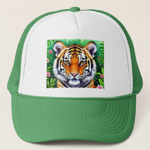 Gorra De Camionero Cachorro de tigre botánico audaz