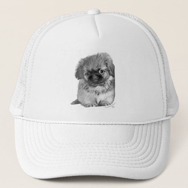 Gorra De Camionero Cachorro pekingés (Anverso)