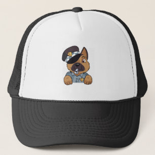 Gorra De Camionero Cachorro policía adorable pastor alemán