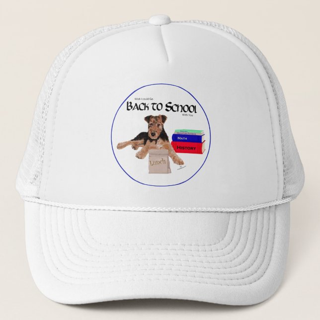 Gorra De Camionero Cachorro Regreso a la Escuela (Anverso)