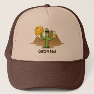 Gorra De Camionero Cactus con cerveza