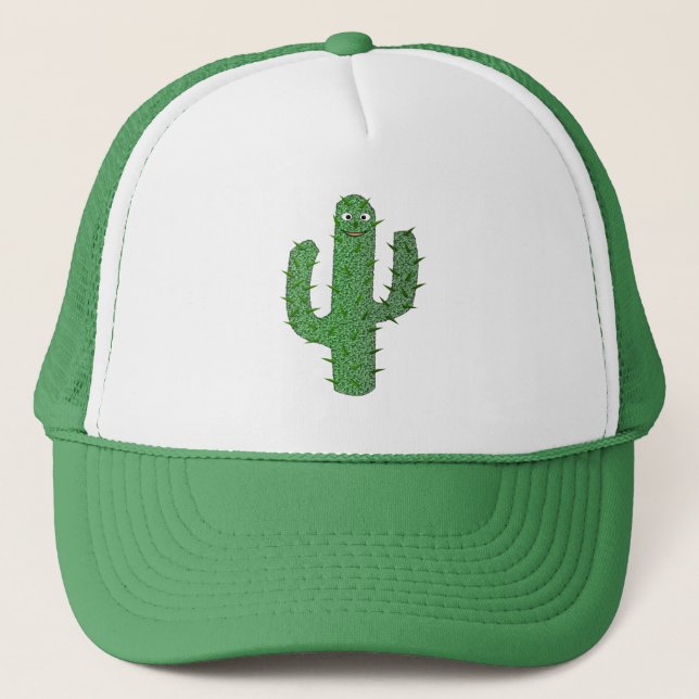 Gorra De Camionero Cactus Happy Day of the Dead (Anverso)