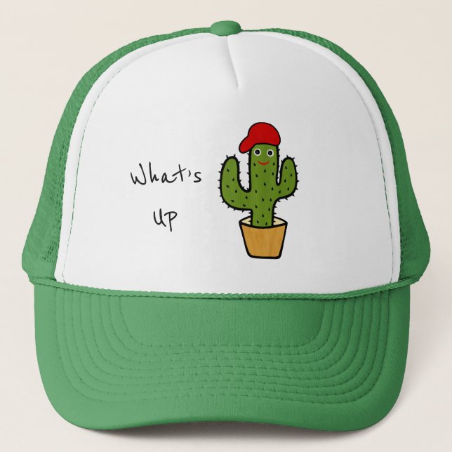 Gorra De Camionero Cactus verdes con capucha (Anverso)