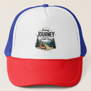 Gorra De Camionero Cada viaje empieza con un solo paso de senderismo