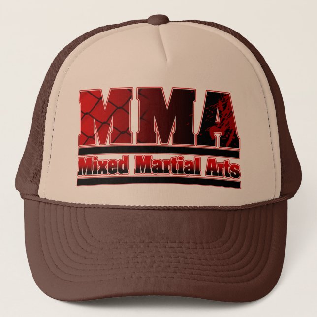 Gorra De Camionero Cadena mezclada y sangre de los artes marciales (Anverso)