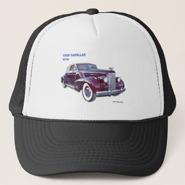 GORRA DE CAMIONERO CADILLAC 1938 V-16 (Anverso)
