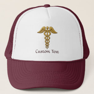 Gorra De Camionero Caduceus dorado