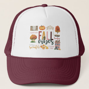 Gorra De Camionero Cae Vibes otoño favorece a la acuarela rusa