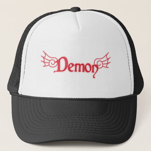Gorra De Camionero Caer en Demón con las alas (Anverso)