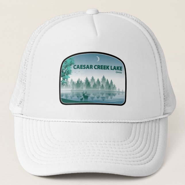Gorra De Camionero Caesar Creek Lake Ohio Deer (Anverso)