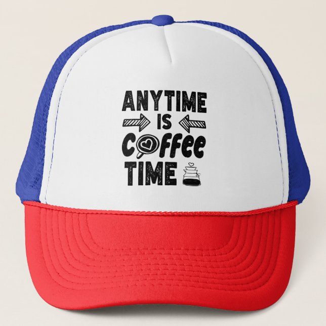 Gorra De Camionero Café Café Caffeine Lover Guay Presente (Anverso)