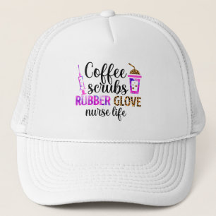 Gorra De Camionero Café, crubos, guantes de goma - Cita de la Enferme