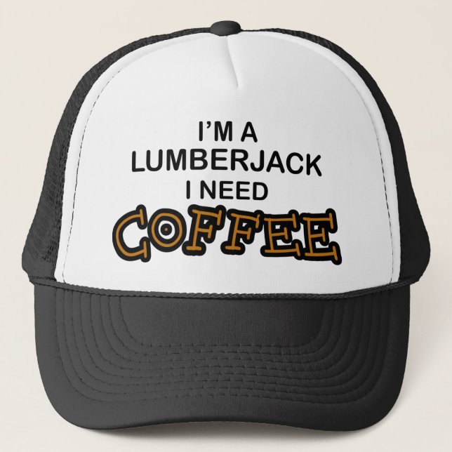 Gorra De Camionero Café de la necesidad - leñador (Anverso)