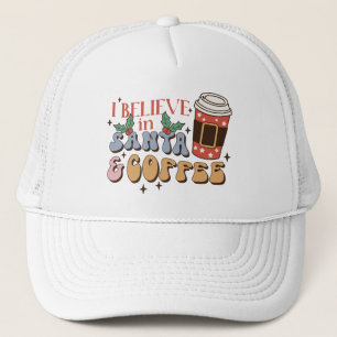 Gorra De Camionero Café de navidades   Santa y Café
