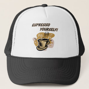 Gorra De Camionero Café express usted mismo