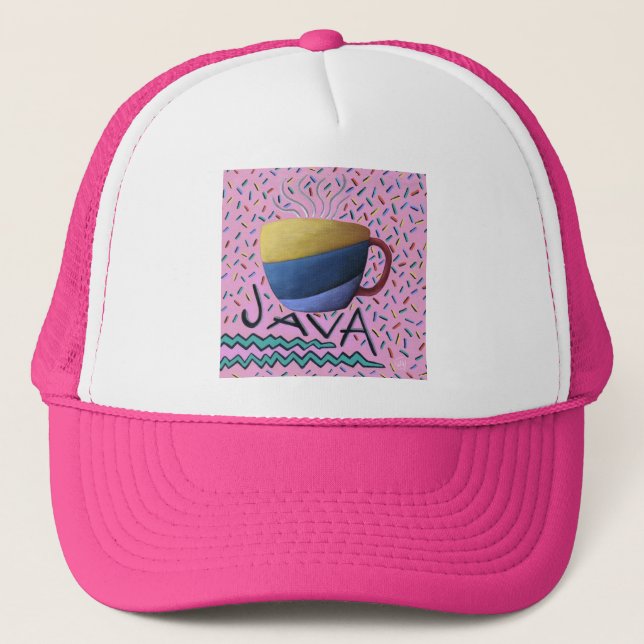 Gorra De Camionero Café Java (Anverso)