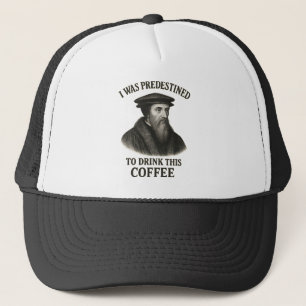 Gorra De Camionero Café Predestinado John Calvino Humor Teología